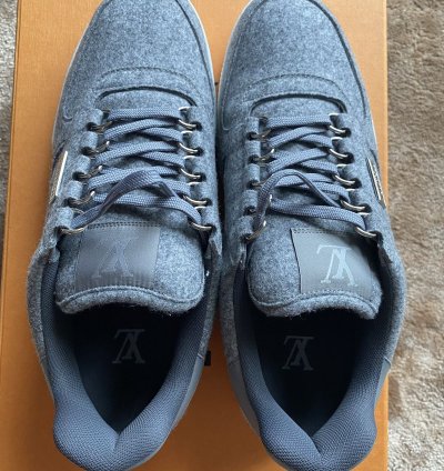 Lv Trainer Gris Wooly Fabric - Fw 19 Men Show