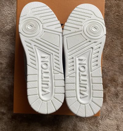 Lv Trainer Gris Wooly Fabric - Fw 19 Men Show
