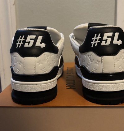 Lv Trainer Low Blackwhite 54