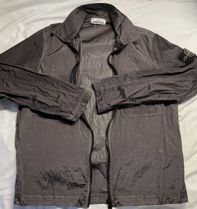 last Drop Stone Island Nylon Metal Shirt Jacket lavender