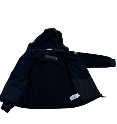 1000 Stone Island Fleece Cotton Pile Hooded Sherpa Jacket