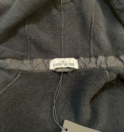 1000 Stone Island Fleece Cotton Pile Hooded Sherpa Jacket