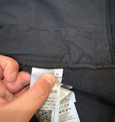 1000 Stone Island Fleece Cotton Pile Hooded Sherpa Jacket