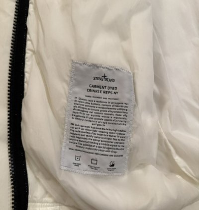 1000 Stone Island Garment Dyed Crinkle Reps Piping Jacket