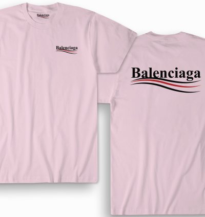 Balenciaga Election Campaign Shirt Light Pink Made In Usa S To 5xl