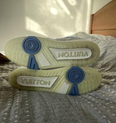 Lv Trainer Sneaker Azur Crystal