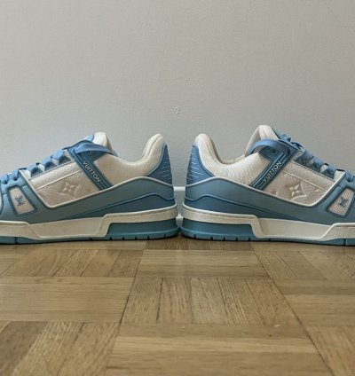Lv Trainer Sneaker Baby Blue Size 7
