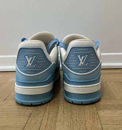 Lv Trainer Sneaker Baby Blue Size 7