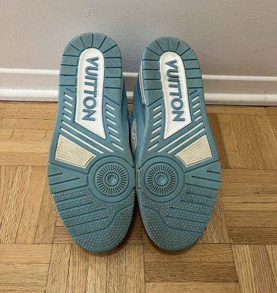 Lv Trainer Sneaker Baby Blue Size 7
