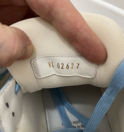 Lv Trainer Sneaker Baby Blue Size 7