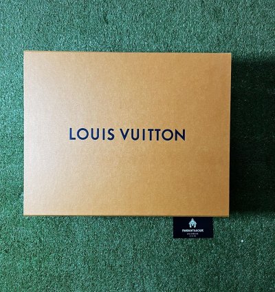 Lv Trainer Sneaker Monogram Denim White Blue