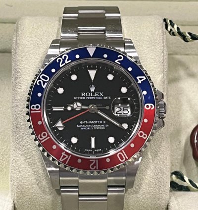 Rolex Gmt-master Ii Ii-2007-new95 -no Holles-whith Stickers-full Set