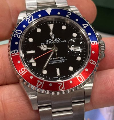 Rolex Gmt-master Ii Ii-2007-new95 -no Holles-whith Stickers-full Set