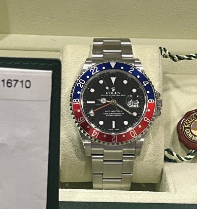 Rolex Gmt-master Ii Ii-2007-new95 -no Holles-whith Stickers-full Set