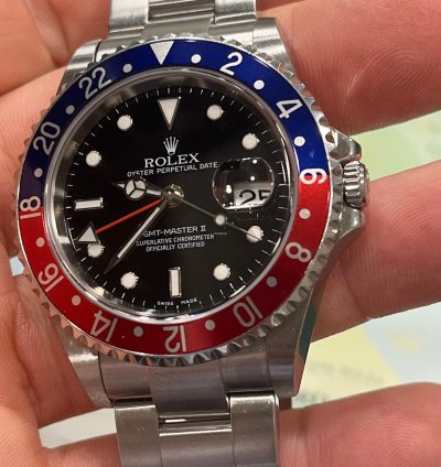 Rolex Gmt-master Ii Ii-2007-new95 -no Holles-whith Stickers-full Set