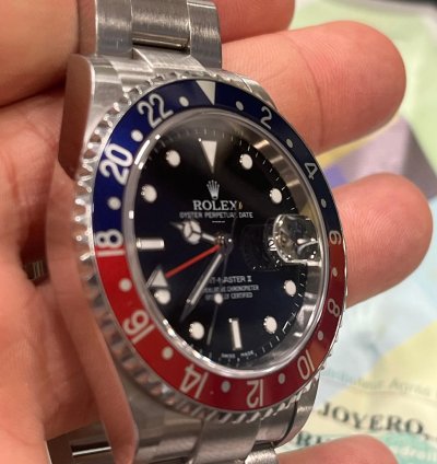 Rolex Gmt-master Ii Ii-2007-new95 -no Holles-whith Stickers-full Set