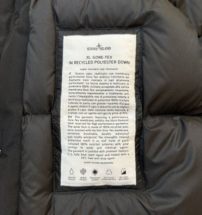 1500 Stone Island 3l Gore-tex Recycled Polyester Down Jacket