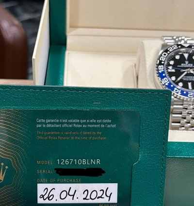 Rolex Gmt-master Ii Ii-batgirl-2024 New-full Set
