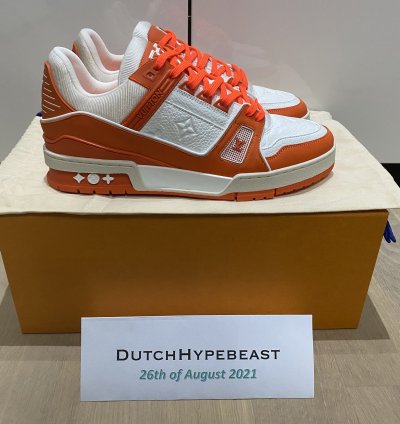 Lv Trainer Sneakers By Virgil Abloh - Uk6 Us7 Eu40 5