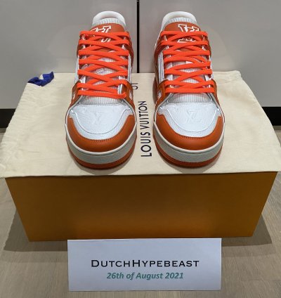 Lv Trainer Sneakers By Virgil Abloh - Uk6 Us7 Eu40 5