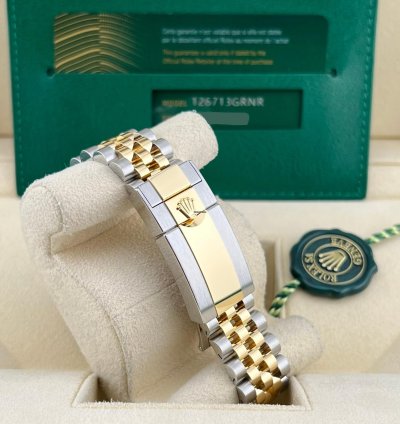 Rolex Gmt-master Ii In Stock 2024 Gmt-master Ii Black Dial 126713grnr 18k Two Tone Yg Jubilee Bracelet