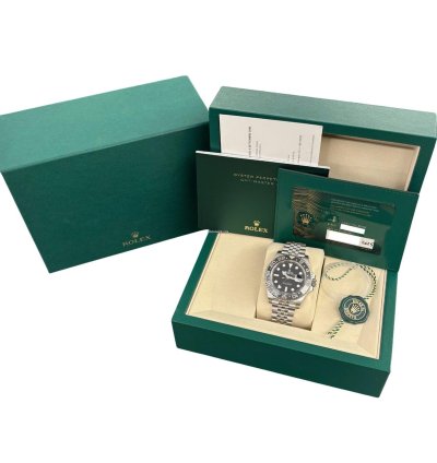 Rolex Gmt-master Ii Jubilee 126710 Grnr Bruce Wayne Mai Indossato New 02 2025 Italia Full Set