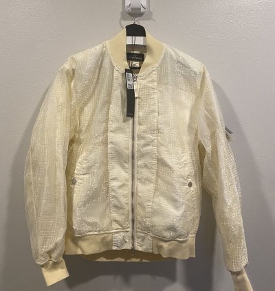 40713 Bomber Jacket Distorted Ripstop Organza-tc