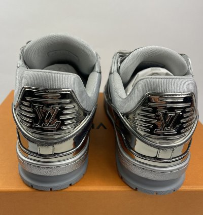 Metallic Silver Sneakers
