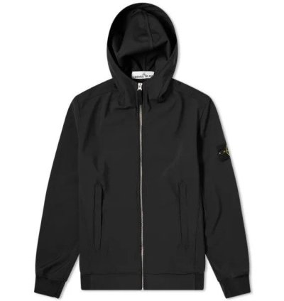 40927 Stone Island Lightweight Soft Shell- Hooded Jacket