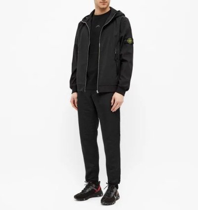 40927 Stone Island Lightweight Soft Shell- Hooded Jacket