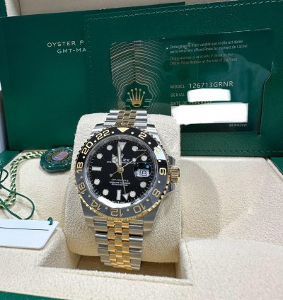 Rolex Gmt-master Ii New 2023 Jubilee Bracelet Two Tone Yellow Gold Black Gray Ceramic Bezel 40mm