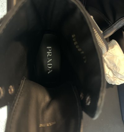 Monolith Leather And Nylon Fabric Boots