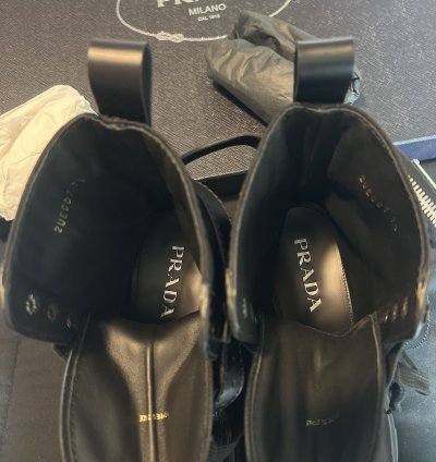 Monolith Leather And Nylon Fabric Boots