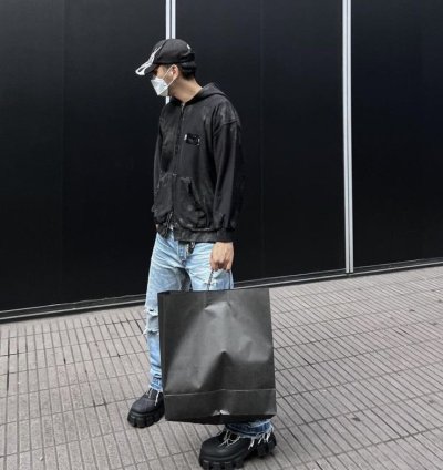 Monolith Re-nylon Gabardine Black Duck Rubber Boots - Fw22