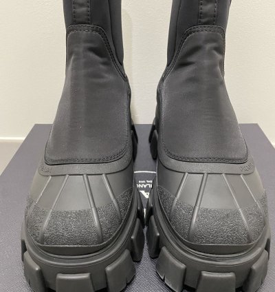 Monolith Re-nylon Gabardine Black Duck Rubber Boots - Fw22