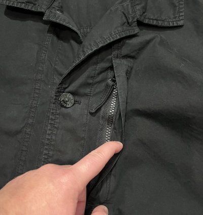 750 Stone Island Canvas 3 Pocket Tela Smerigliata Jacket