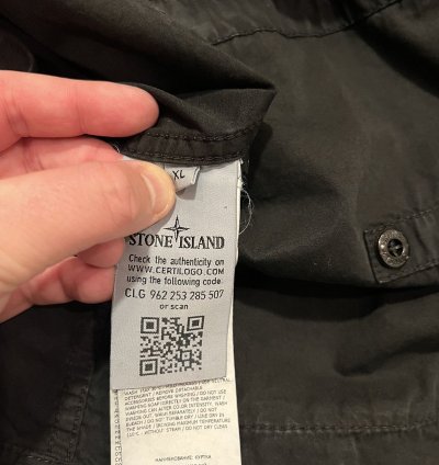 750 Stone Island Canvas 3 Pocket Tela Smerigliata Jacket