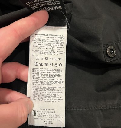 750 Stone Island Canvas 3 Pocket Tela Smerigliata Jacket