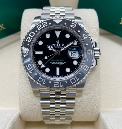 Rolex Gmt-master Ii New Gmt-master Ii 126710grnr Black Bruce Wayne Stainless Steel Jubilee Bracelet 2024