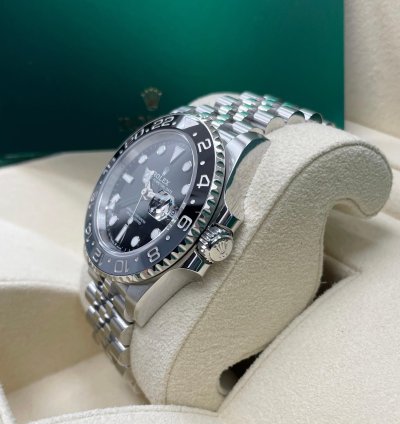 Rolex Gmt-master Ii New Gmt-master Ii 126710grnr Black Bruce Wayne Stainless Steel Jubilee Bracelet 2024
