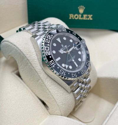 Rolex Gmt-master Ii New Gmt-master Ii 126710grnr Black Bruce Wayne Stainless Steel Jubilee Bracelet 2024