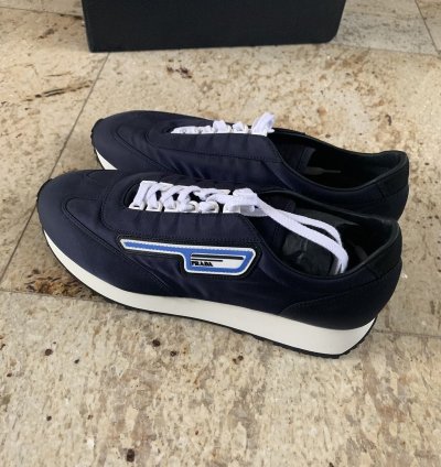 Navy Low Top Trainer