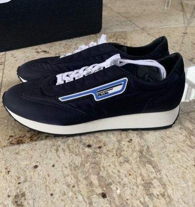 Navy Low Top Trainer