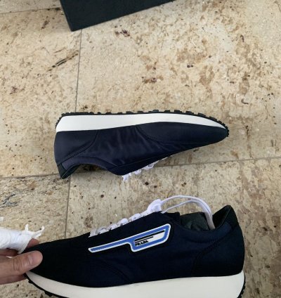 Navy Low Top Trainer