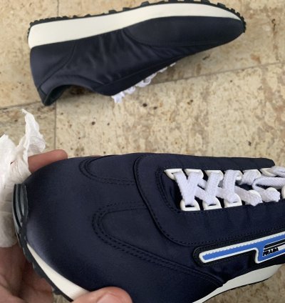 Navy Low Top Trainer