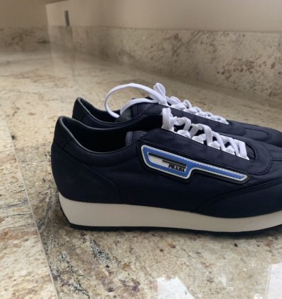 Navy Low Top Trainer