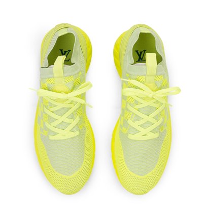 Neon Yellow Fastlane Lace Up Sneakers Size 9 42