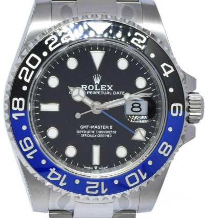 Rolex Gmt-master Ii New Rolex Gmt-master Ii Black Blue Mens Ceramic Oyster Steel 22 126710