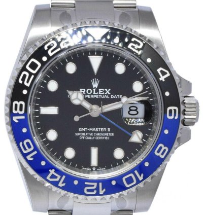 Rolex Gmt-master Ii New Rolex Gmt-master Ii Black Blue Mens Ceramic Oyster Steel 22 126710