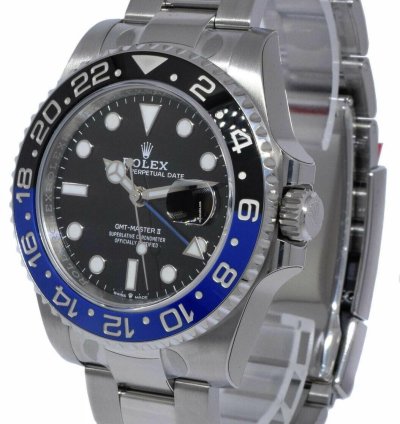 Rolex Gmt-master Ii New Rolex Gmt-master Ii Black Blue Mens Ceramic Oyster Steel 22 126710